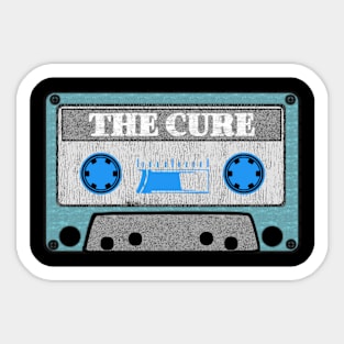 the cure blue cassette Sticker